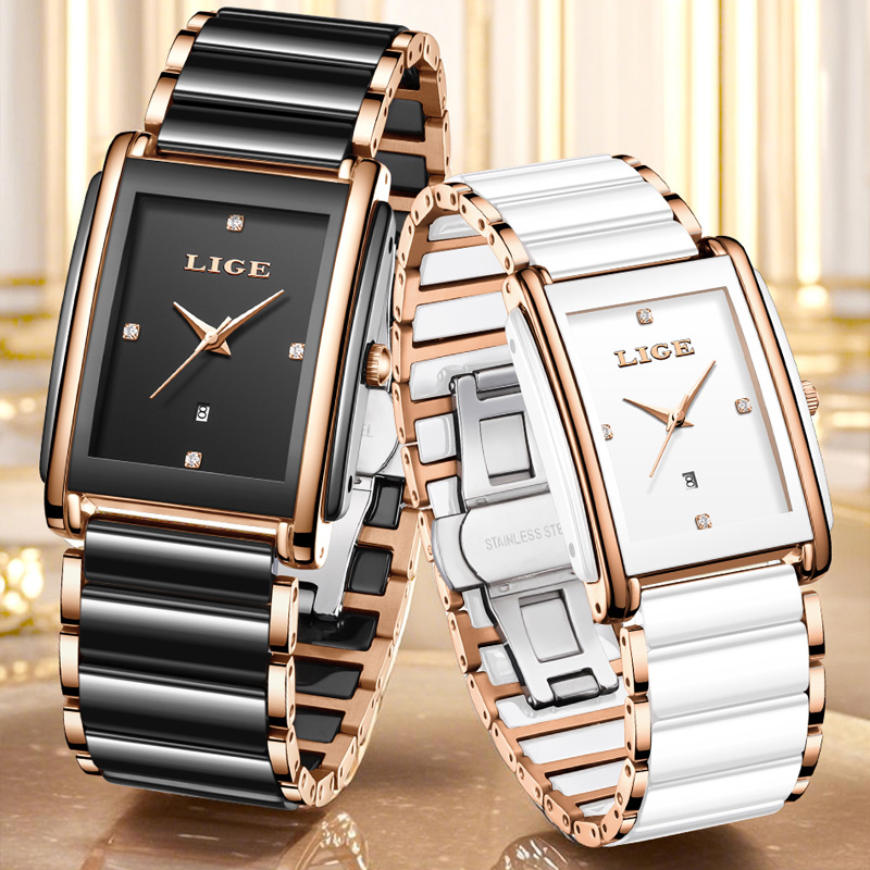 ساعات نسائية أنيقة من LIGE، سو - مراجعة Luxury Ceramic Watch وسعره