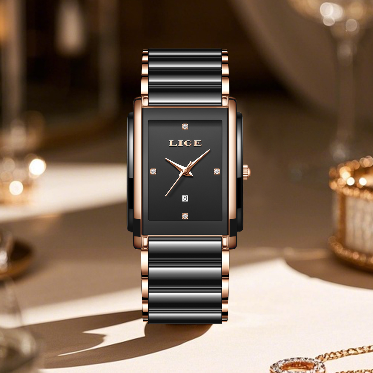 ساعات نسائية أنيقة من LIGE، سو - مراجعة Luxury Ceramic Watch وسعره