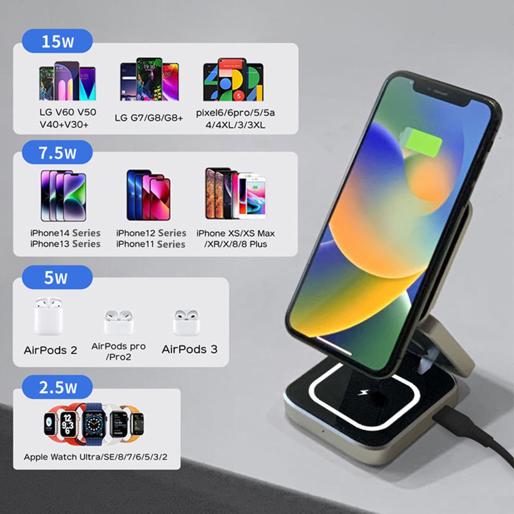 محطة شاحن لاسلكية مغناطيسية قا - مراجعة Smartwatch Watches For Iphone وسعره