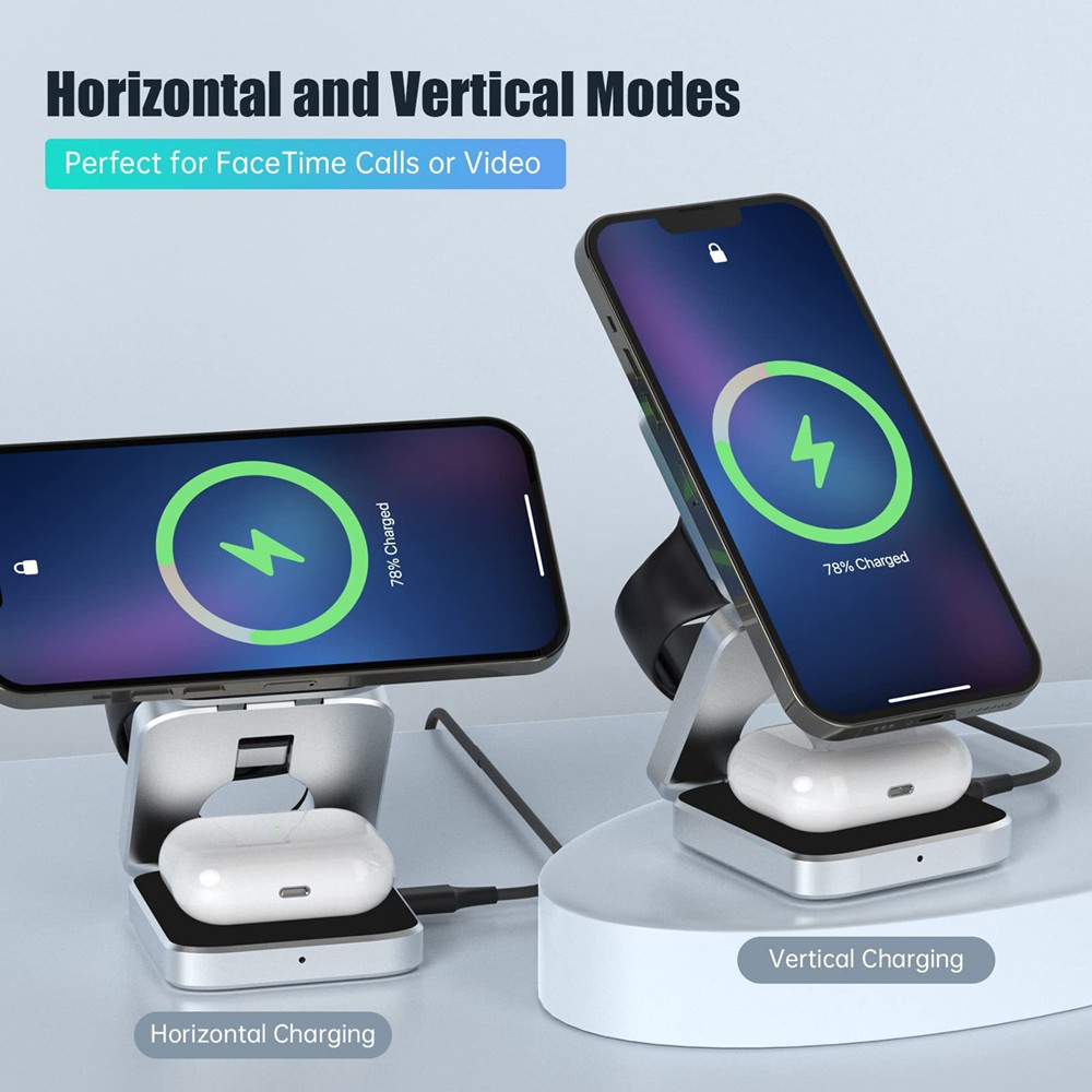 محطة شاحن لاسلكية مغناطيسية قا - مراجعة Smartwatch Watches For Iphone وسعره