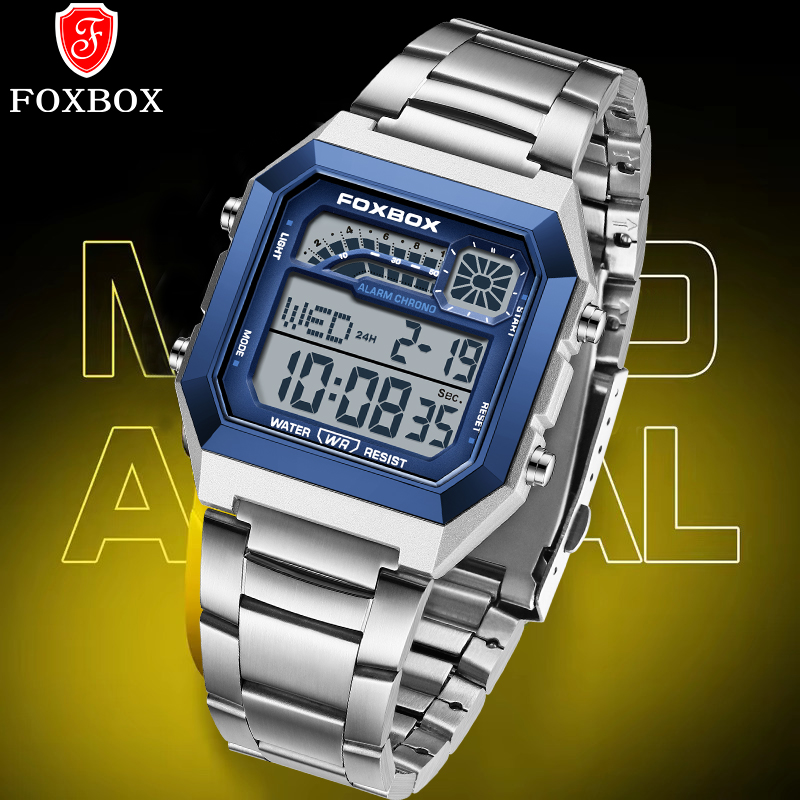 ساعة رجالية رقمية فاخرة من FOX - مراجعة Analog Quartz Watch وسعره