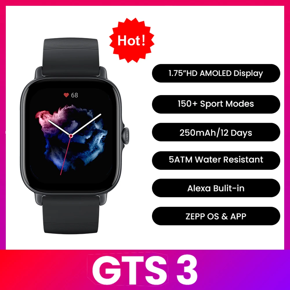 ساعة ذكية Amazfit GTS 3 مقاومة - مراجعة Smartwatch Timex Watches For Men وسعره