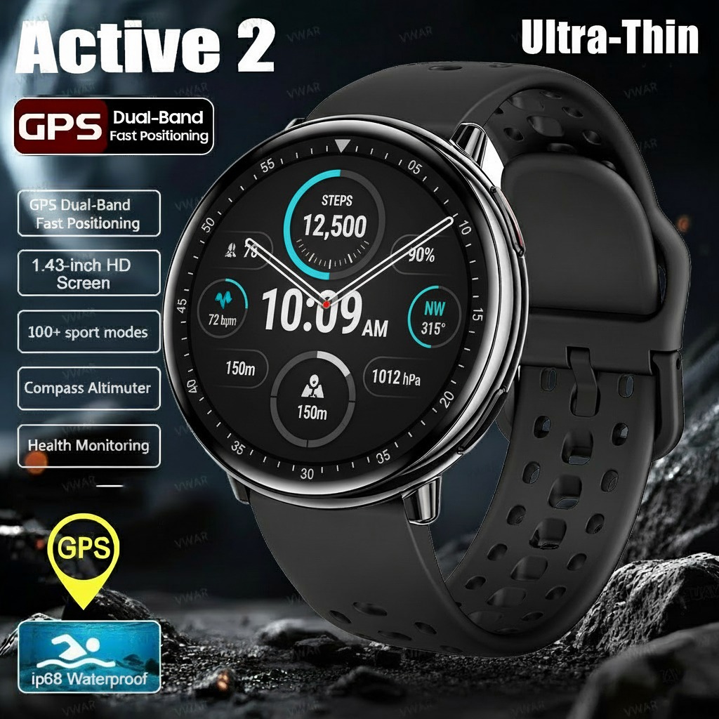 2025New Active 2 ساعة ذكية مدم - مراجعة Smartwatch Samsung Watches For Men وسعره
