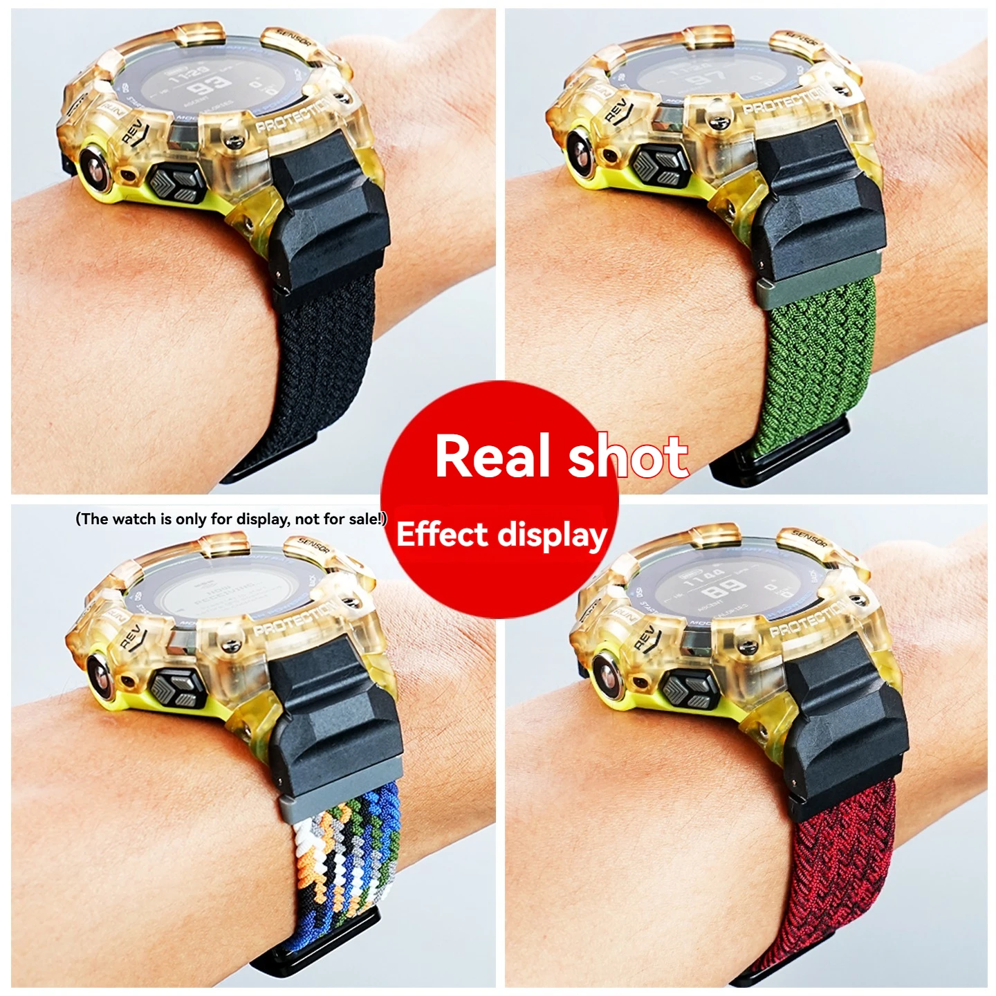 حزام ساعة من النايلون المرن GB - مراجعة Casio Watches Smartwatch وسعره