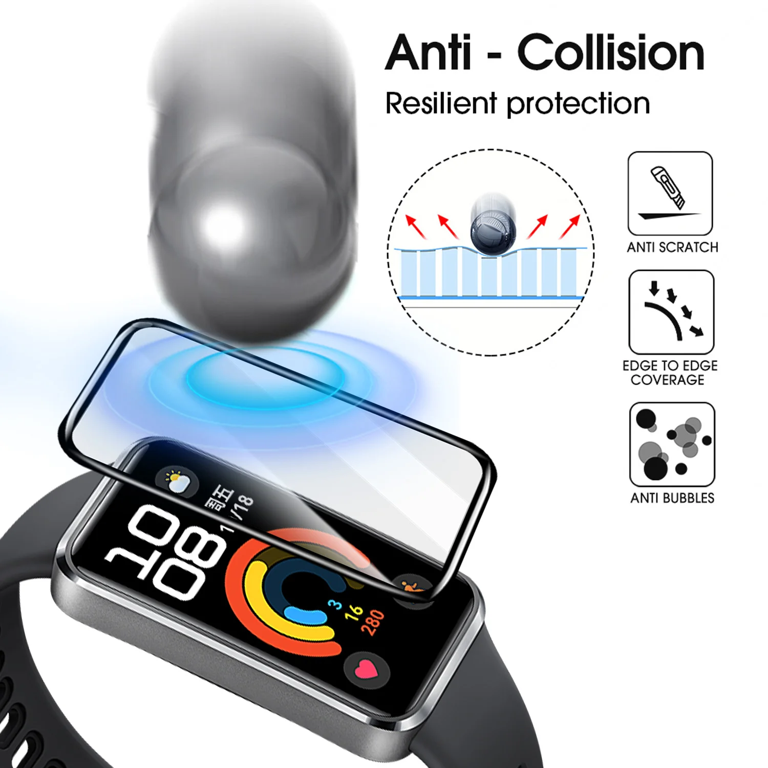 واقيات شاشة مرنة لساعة Huawei  - مراجعة Smartwatch Watch Huawei وسعره