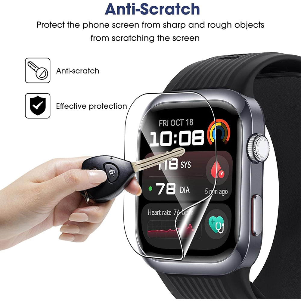3 قطع من أفلام هيدروجيل من ماد - مراجعة Smartwatch Watch Huawei وسعره
