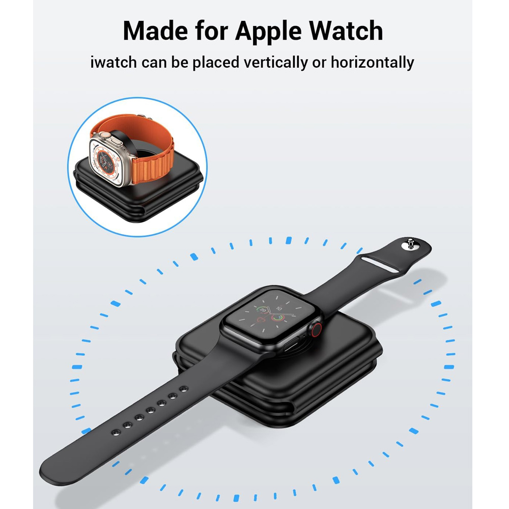 محطة شحن لاسلكية 3 في 1 مع شحن - مراجعة Smartwatch Watches For Iphone وسعره